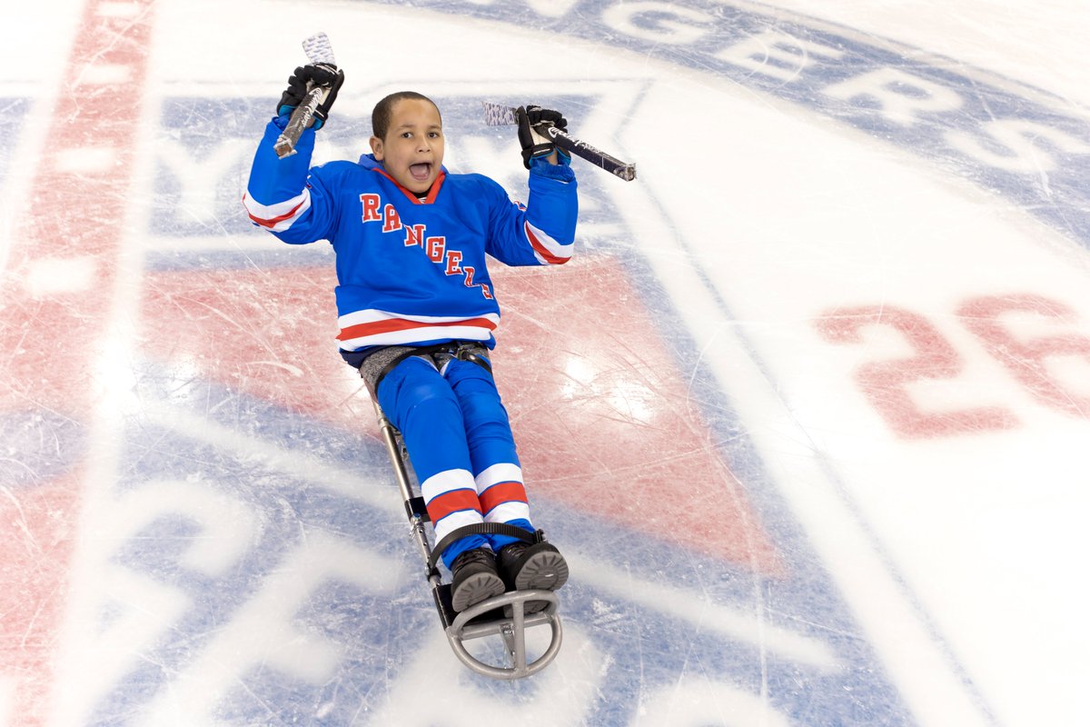 NYRangers's tweet photo. In recognition of the 30th anniversary of the signing of the Americans with Disabilities Act, we’re so proud to support and celebrate our friends who continuously amaze us each day. https://t.co/IHqOxCf6FQ