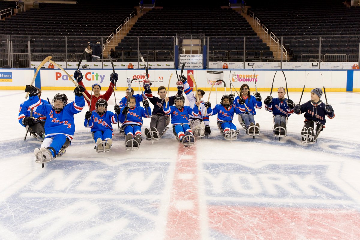 NYRangers's tweet photo. In recognition of the 30th anniversary of the signing of the Americans with Disabilities Act, we’re so proud to support and celebrate our friends who continuously amaze us each day. https://t.co/IHqOxCf6FQ