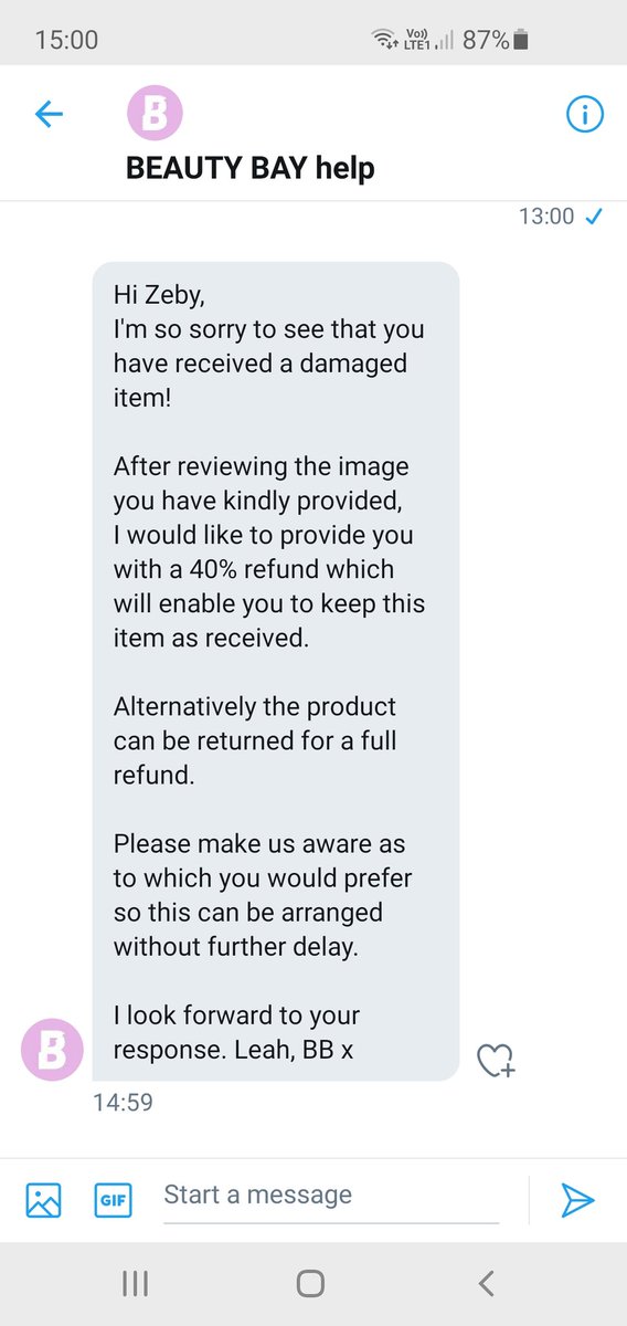 GlitteryBakes's tweet photo. Well thanks @beautybayhelp @beautybay item delivered broken and won't replace and only offering me a 40% refund. I don't think I'll be putting more orders in #WhatHappenedToCustomerService #WhatBS #BadCustomerService https://t.co/ZkK55pYQU2