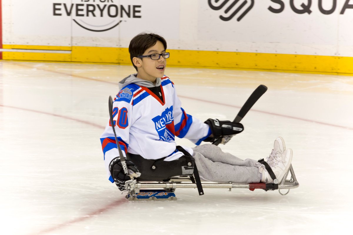 NYRangers's tweet photo. In recognition of the 30th anniversary of the signing of the Americans with Disabilities Act, we’re so proud to support and celebrate our friends who continuously amaze us each day. https://t.co/IHqOxCf6FQ