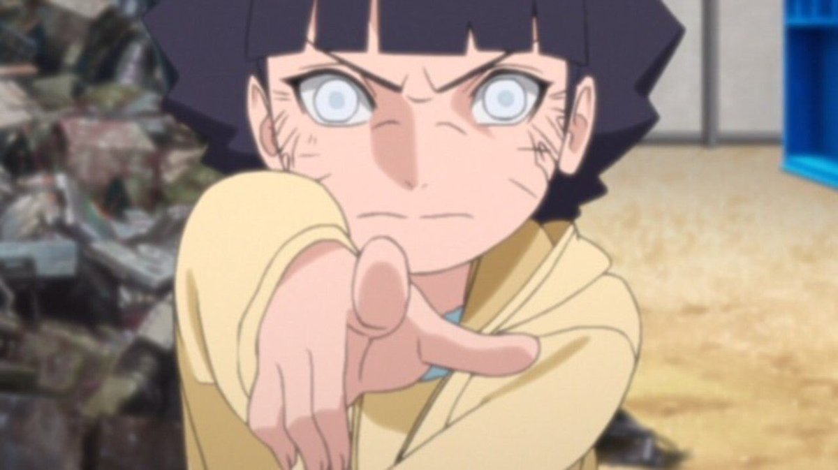 She awoke her Byuakugan, but if you think about it, in the future, most likely post time skip, both Boruto and Himawari will become powerful shinobis and will fight in the front lines if there is a 5th great ninja war (or something similar, like an otsutsuki invasion)