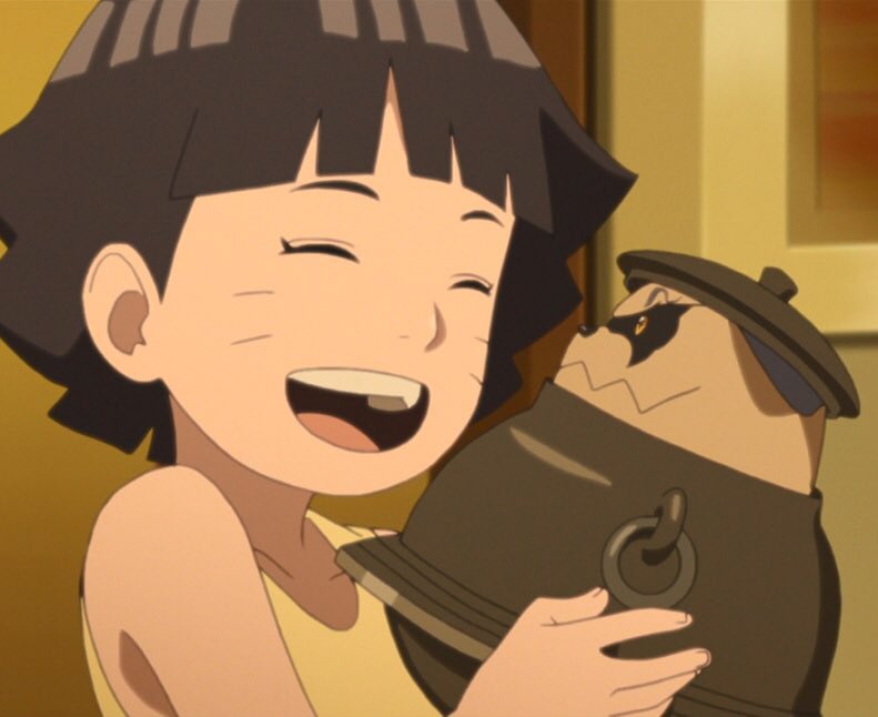 We’ve seen how gentle and enthusiastic Himawari is with the tailed beast, like when she took care of Shukaku, she really worried about him the moment he « disappeared ». She is caring and loving with them, and ig that’s what a tailed beast would like its jinchuriki to be like