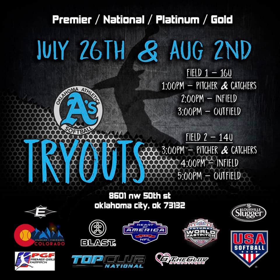 Good luck to all the ladies coming to our 16U and 14U tryouts today.  #Asallday