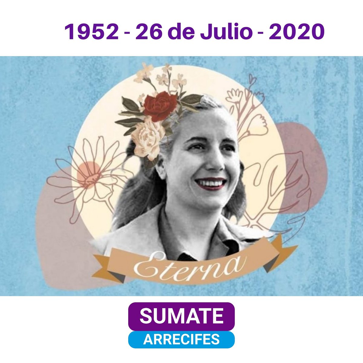 SumateArrecifes's tweet photo. 26 de Julio de 1952. Paso a la inmortalidad de Eva Perón.

Nuestro recuerdo a una enorme mujer que luchó por los derechos de los más desprotegidos.

#EvitaEterna #ElijoArrecifes❤️
@PatricioGabilo1 https://t.co/jVcjA4NpY1