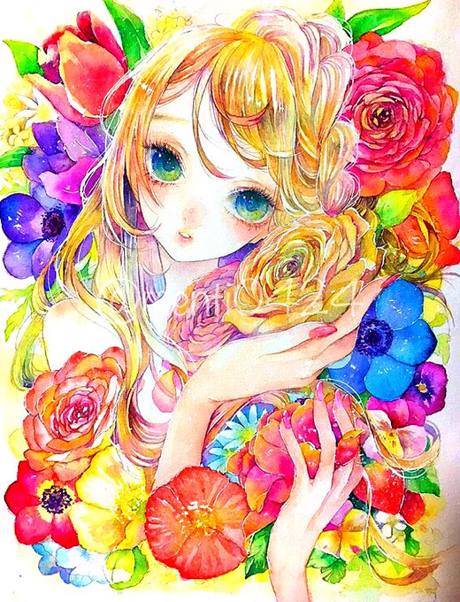 #絵を彩度100にすると超派手

えー!かわいー!! 