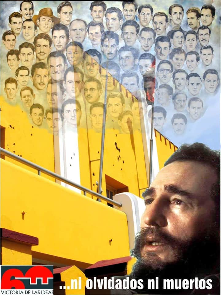 Guerrerotony161's tweet photo. "Honrar, honra" nos dijo Martí, autor intelectual del Asalto al cuartel Moncada.
¡Gloria eterna a los mártires del 26 de Julio!
El mejor homenaje es el diario cumplimiento del deber. 
#SiempreEs26
#SomosCuba
#SomosContinuidad https://t.co/U1VnRqW3H6