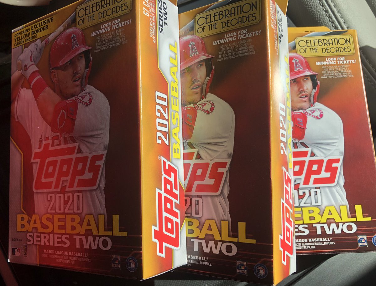 Robski3030's tweet photo. Stopped to pick up a couple things at Walgreens this morning. I found a very pleasant surprise also. A few @Topps Series 2 hangers. Love me some yellow parallels. #LookingForLuis #YesSir https://t.co/ksda0KT4RH