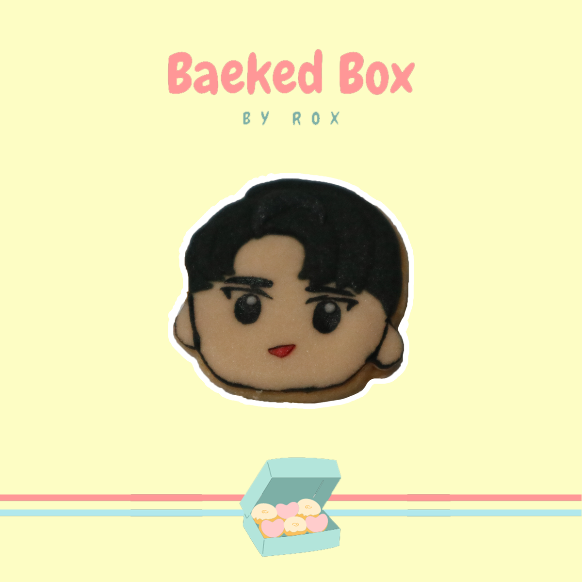 baekedbox's tweet photo. [SAMPLE] Minseok Cookie

2x2 inches sugar cookies with royal icing design.

#royalicingcookies #personalizedcookies #kpopcookies #exocookies https://t.co/pydkB4Em86