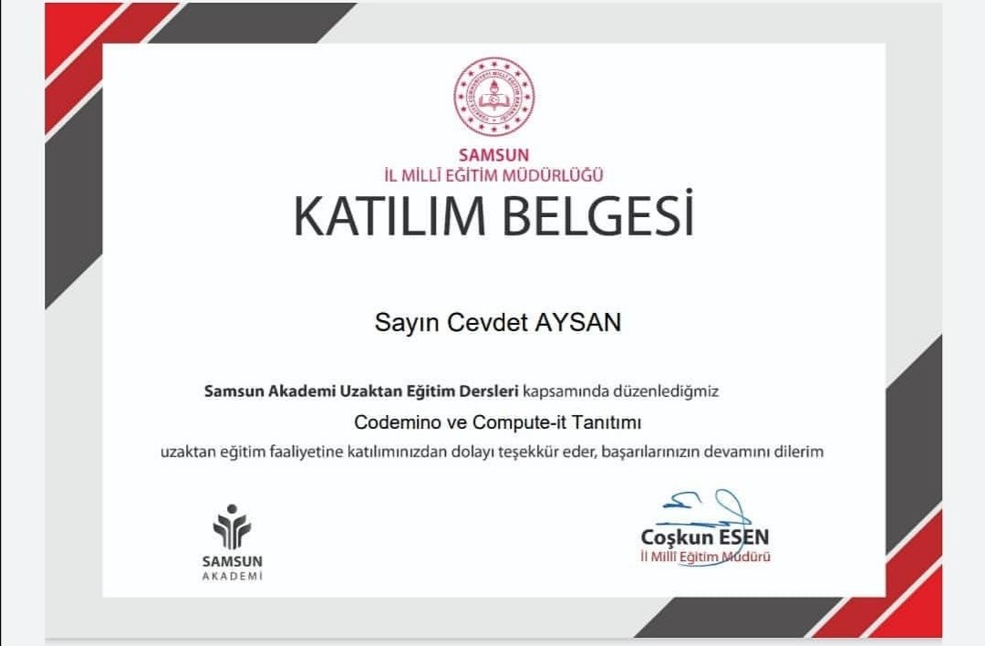 CeqayS's tweet photo. #SamsunAkademi
#uzaktaneğitim #2020yılı
#telifhakları #kişiselbilgilerinkorunması #codemino #compute-it #okulöncesi #etwinning #proje #pandemi #katılımbelgesi https://t.co/OgMEqidhMG