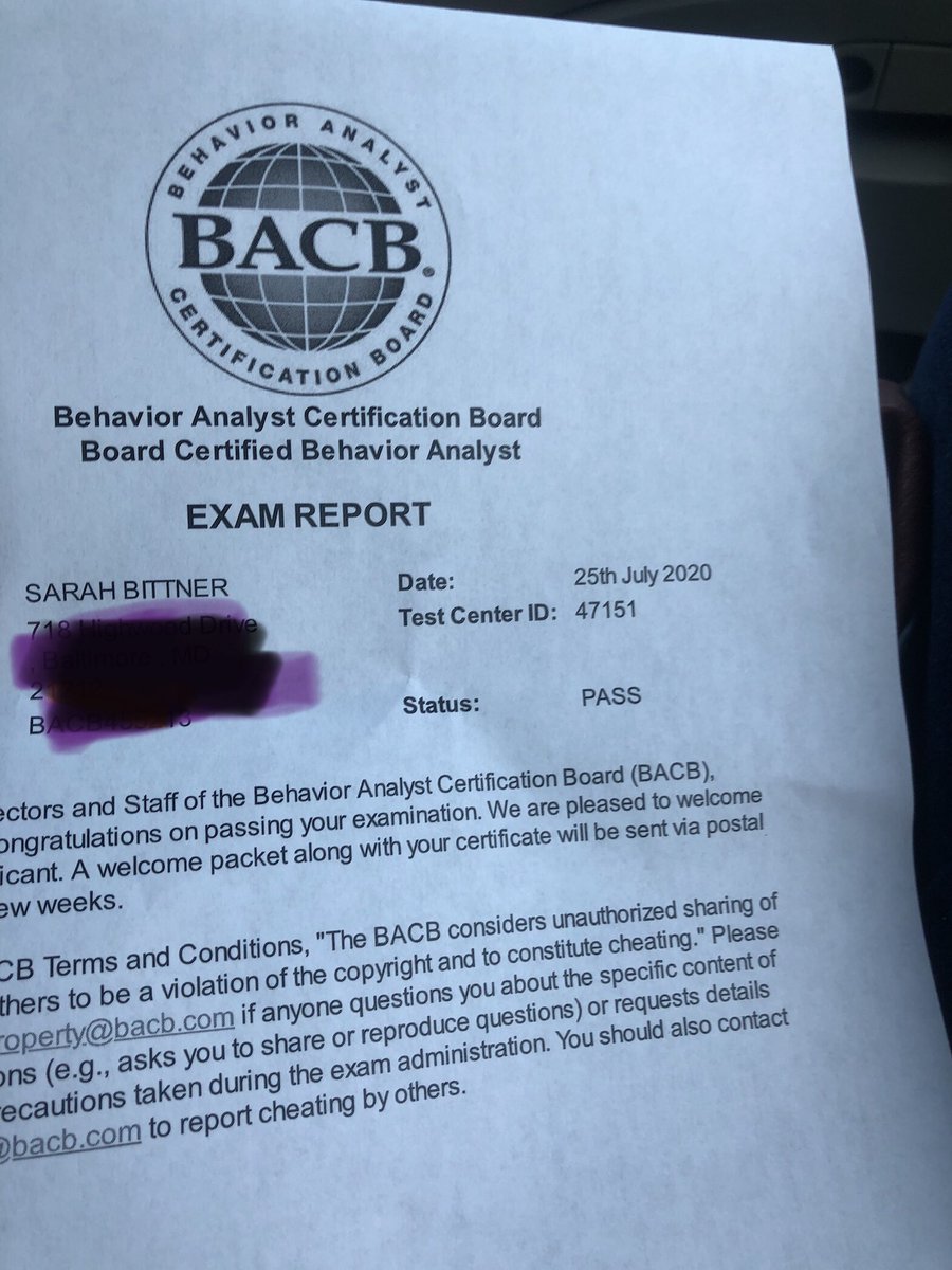 I am so happy to share that I am officially a BCBA! But I am even more exited to use all the knowledge I have learned to continue to support students, teachers and families!!