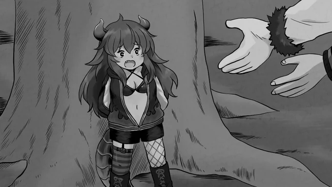 #絵をモノクロにするとかっこいい
探したけどかっこいい絵がそもそもなかった。泣きそう。 