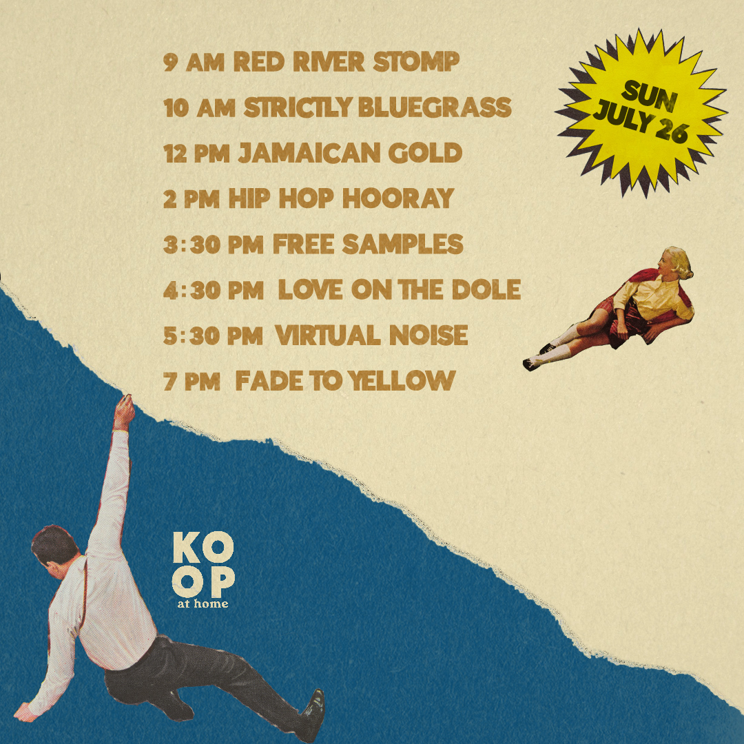 KOOP 91.7 FM (@koopradio) on Twitter photo <a href="/KOOPradio/">KOOP 91.7 FM</a>'s Sunday lineup is scientifically designed to help you hang on and keep from going over the edge. <a href="/KOOPradio/">KOOP 91.7 FM</a>'s Sunday lineup is scientifically designed to help you hang on and keep from going over the edge.