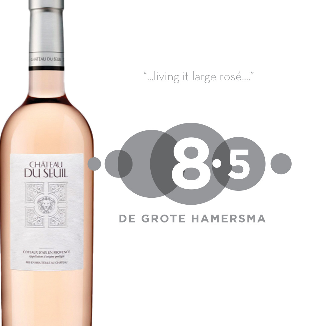 Château du Seuil - 2019
Coteaux d'Aix-en-Provence - France
.
Cabernet sauvignon, Cinsault, Grenache, Syrah
.
Living it large rosé. Firm in the red fruit, powerful, pepper too, light condiment, nice dry and quite a few acids have a rebuttal on hot days.