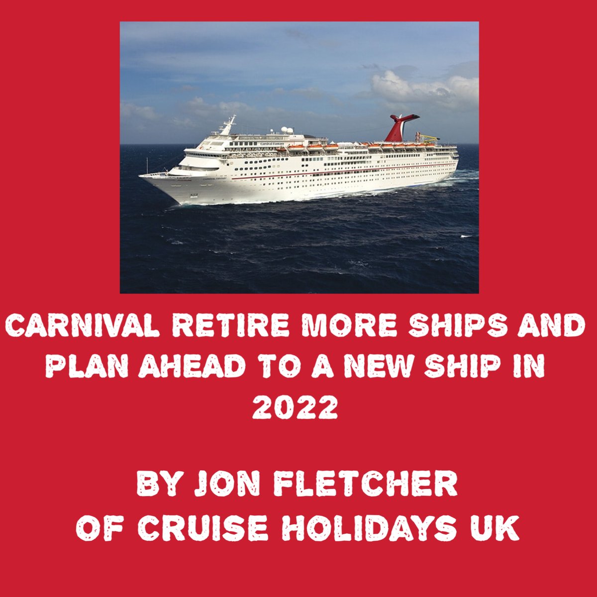 #News of two more  Ships from the  <a href="/CarnivalCruise/">Carnival Cruise Line</a> Fantasy Class being retired and plans for a new #CarnivalCruise Ship. Read the story here.

…servicecruises.cruiseholidaysuk.co.uk/cruise-line-ne…