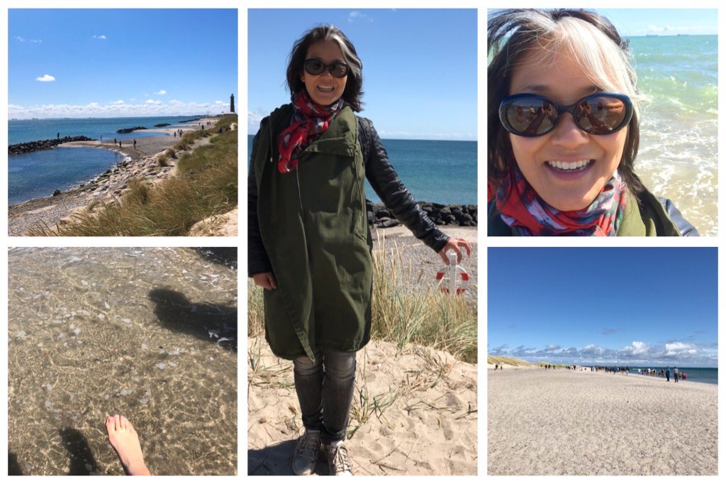 emifuruya1's tweet photo. Where the #twoseas meet! 🌊Magical vistas at #Grenen where, for a split second, we were the northernmost people at the northernmost tip of #BeautifulDenmark! ♥️🇩🇰

#Skagen #BalticSea #NorthSea 
# Skagerrak #Kattegat https://t.co/KF67zOoXCr