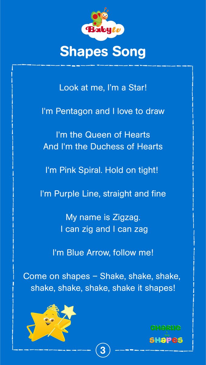 BabyTV on X: Do you remember which shape you are? 💎 Get ready to