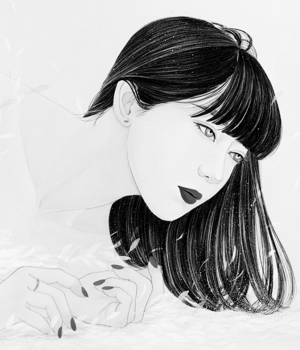#絵をモノクロにするとかっこいい

元々色数は少ないけど✍️? 