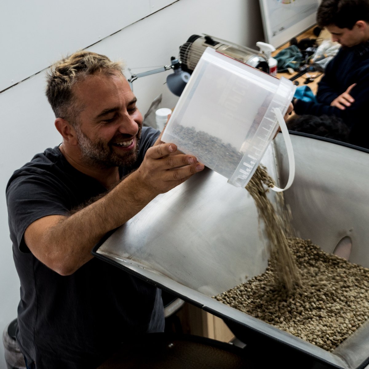 We wish a massive #happybirthday to founder and creator of Terrone <a href="/edypiro/">edy piro - The new Paninaro</a>! Here's a picture of him looking happy when we first opened our Tottenham Roastery!