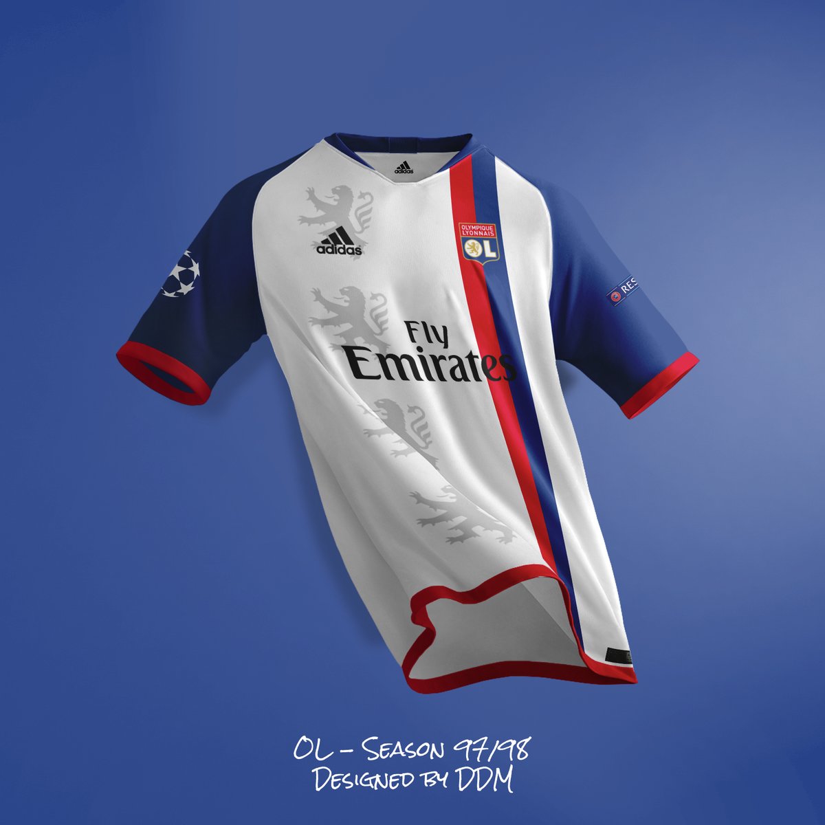 DesignerDuDima1's tweet photo. #ConceptKitLigue #Semaine3
@ConceptKitLigue 

Remake Olympique Lyonnais - Saison 1997/1998 https://t.co/lY01HafjiO
