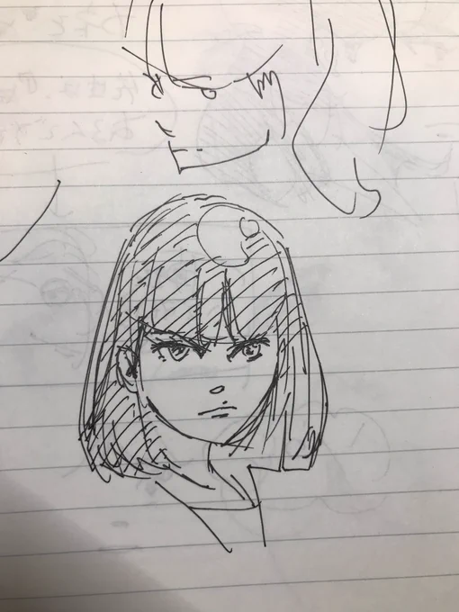 ビャッコ(ヒロイン的存在)のデザインがなんか描いててしっくりこないから、落書きしながら再考しつつ、プロット考えてる...

#おカネの教室 