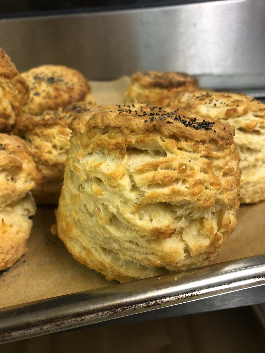 Bouchebakehouse's tweet photo. Gorgeous lamination on our scones this morning! These guys are the size of a baby’s head, packed full of real butter, local free range eggs and locally milled flour. AND THEY ARE LUSH! #independentshop #stratforduponavon #cotswolds #cake #sausagerolls #realfood #eatlocal #scones https://t.co/9FtHC6mUUA
