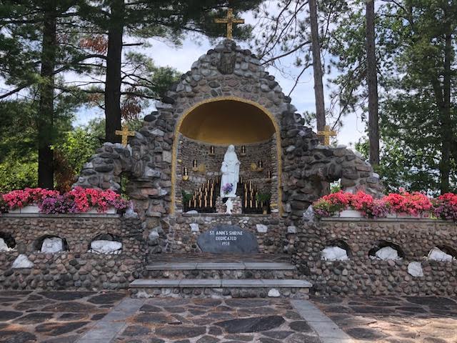 FatimaRenfrew's tweet photo. While we miss @CormacStAnn Pilgrimage this year, recall that we are pilgrims on the way to eternal life. 
St Ann, we implore thee
to list to our pray'r,
In time of temptation,
take us in thy care.
Obtain for us now
that which is best,
And bring us at length
to our heavenly rest. https://t.co/8tBlyVyvzA