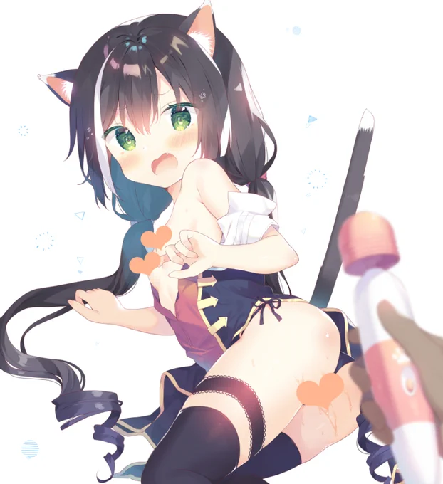 何かに怯えるキャルちゃんの絵です 
