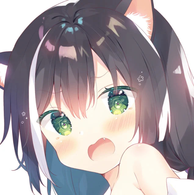 何かに怯えるキャルちゃんの絵です 