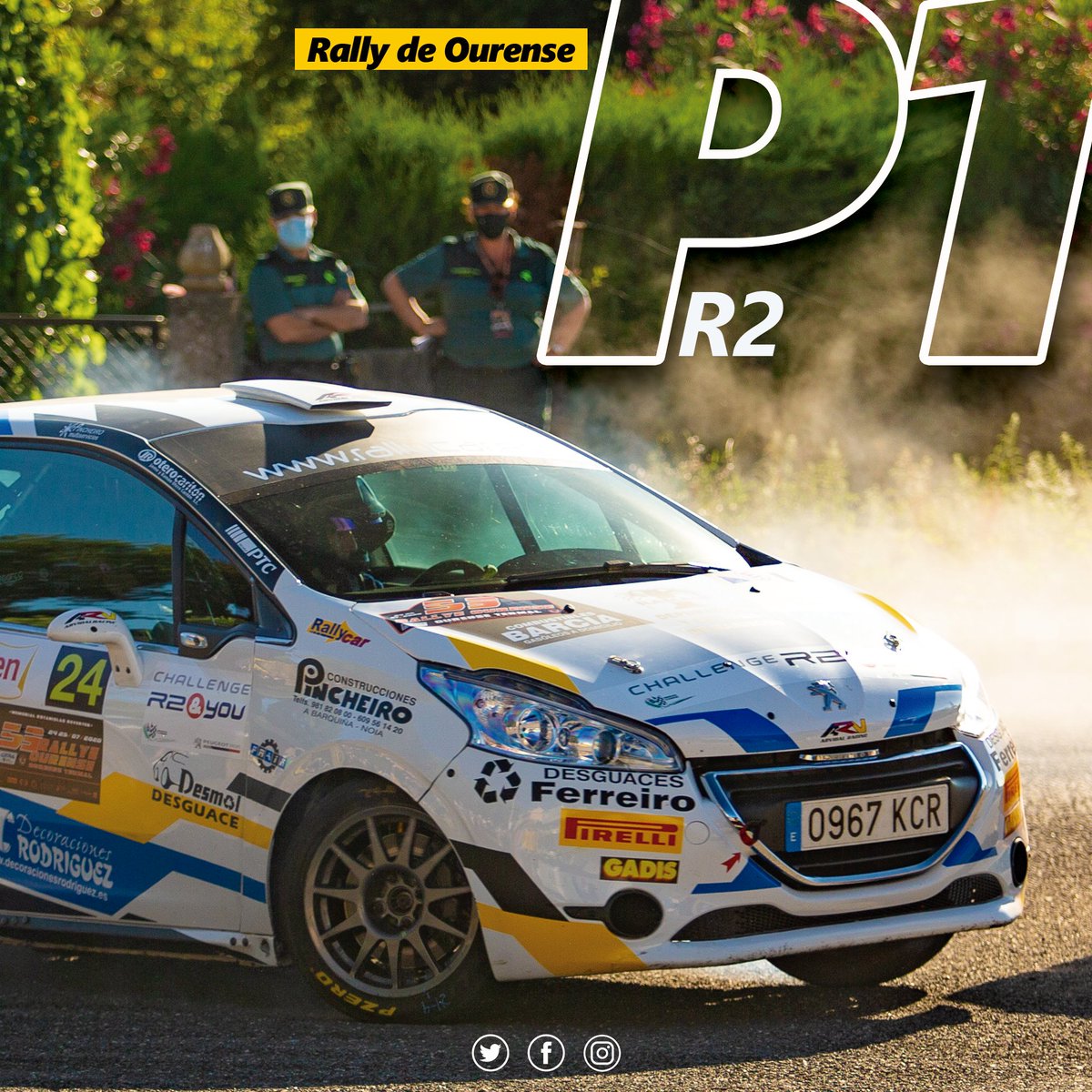 PerezMironRally's tweet photo. 🥇 R2 @RallyOurense 🏆🤟
#CERA #PMRT #RallyOurense #Peugeot #Peugeot208R2 #RallyDeOurense2020 https://t.co/WDwA38bayD