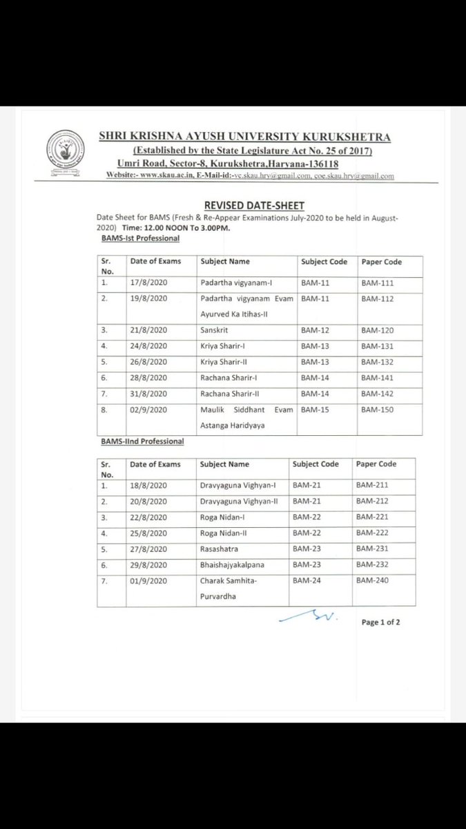 Naina2413's tweet photo. @bharatbeniwal_ Sir...Shri Krishna Ayush University, Kurukshetra (Haryana) ka kuch krooo🙏🙏🙏Hm 1st,2nd year valo ko bchlaooo..17August se exam h....hum kitna wait kre🙏🙏 https://t.co/rWEx8VtrRj