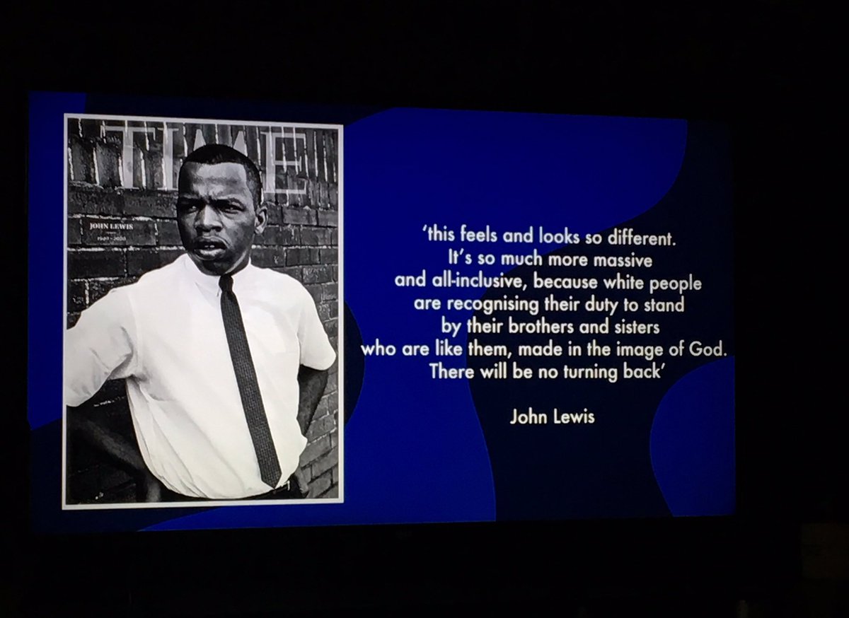 ruthjjackson's tweet photo. Loving @nickygumbel preaching about racial discrimination & the need for justice @HTBChurch #htbfocus #BlackLivesMatter #johnlewis https://t.co/0PHiYiAAey