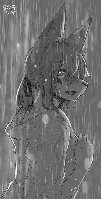 #絵をモノクロにするとかっこいい 