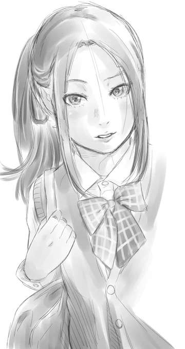 #絵をモノクロにするとかっこいい 