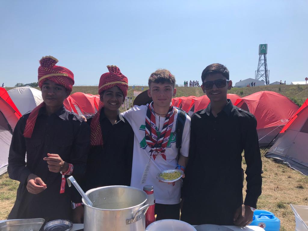 SurreyGryffins's tweet photo. Day 7.
Cultural day today! brought to you by Lewis:

Cultural day will forever be my most memorable day at the jamboree. I met so many people from such a range of different countries with different cultures in one place.
#uk24wsj https://t.co/8ytaP95eDv