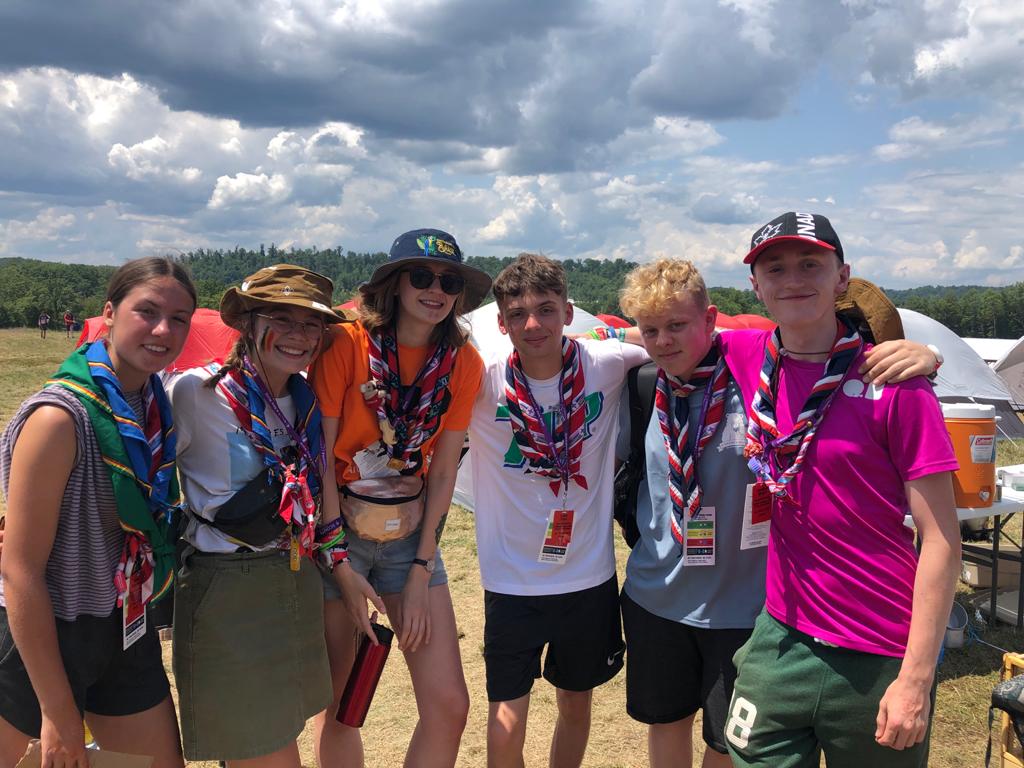 SurreyGryffins's tweet photo. Day 7.
Cultural day today! brought to you by Lewis:

Cultural day will forever be my most memorable day at the jamboree. I met so many people from such a range of different countries with different cultures in one place.
#uk24wsj https://t.co/8ytaP95eDv