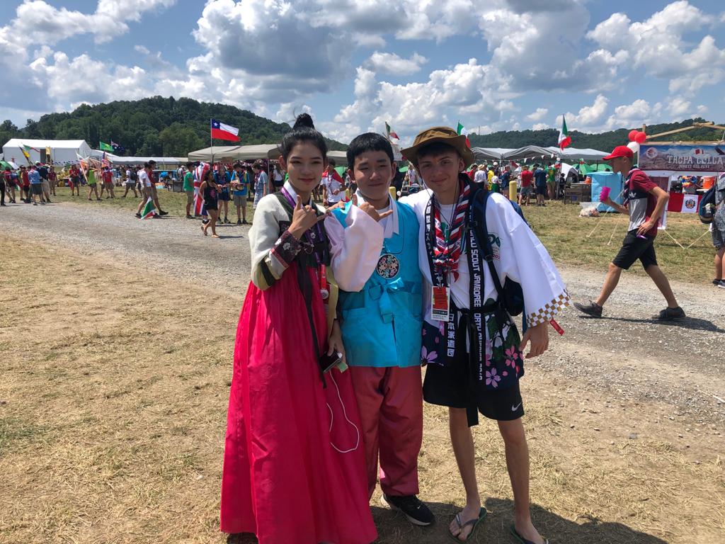 SurreyGryffins's tweet photo. Day 7.
Cultural day today! brought to you by Lewis:

Cultural day will forever be my most memorable day at the jamboree. I met so many people from such a range of different countries with different cultures in one place.
#uk24wsj https://t.co/8ytaP95eDv