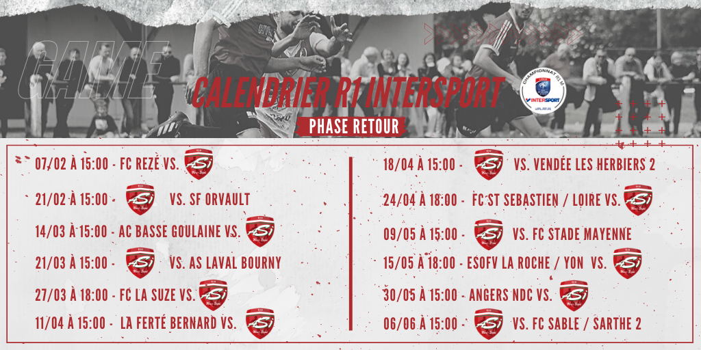 asi_foot's tweet photo. 🗓️ Retrouvez les dates des différentes rencontres de #R1Intersport⤵️

Les 2⃣ dates du derby 🆚 @NDCAngersFoot 

31/12- 𝙍𝙚́𝙘𝙚𝙥𝙩𝙞𝙤𝙣 𝙖𝙪 𝙨𝙩𝙖𝙙𝙚 𝙙𝙚𝙨 𝙑𝙖𝙧𝙚𝙣𝙣𝙚𝙨
30/05 - 𝘿𝙚́𝙥𝙡𝙖𝙘𝙚𝙢𝙚𝙣𝙩 𝙖𝙪 𝙨𝙩𝙖𝙙𝙚 𝘼𝙣𝙙𝙧𝙚́ 𝘽𝙚𝙧𝙩𝙞𝙣

#GoASI 🔥 https://t.co/Kk0lQWR8np