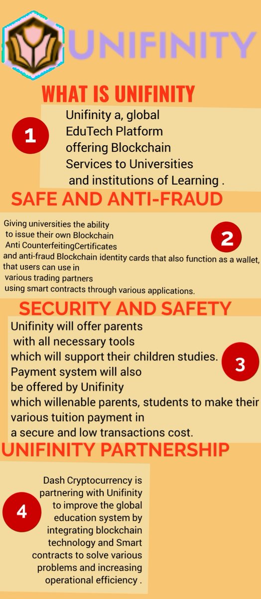 Johnexboi's tweet image. @Unifinity_ph
  #Unifinity #Blockchain #education Unifinity Features