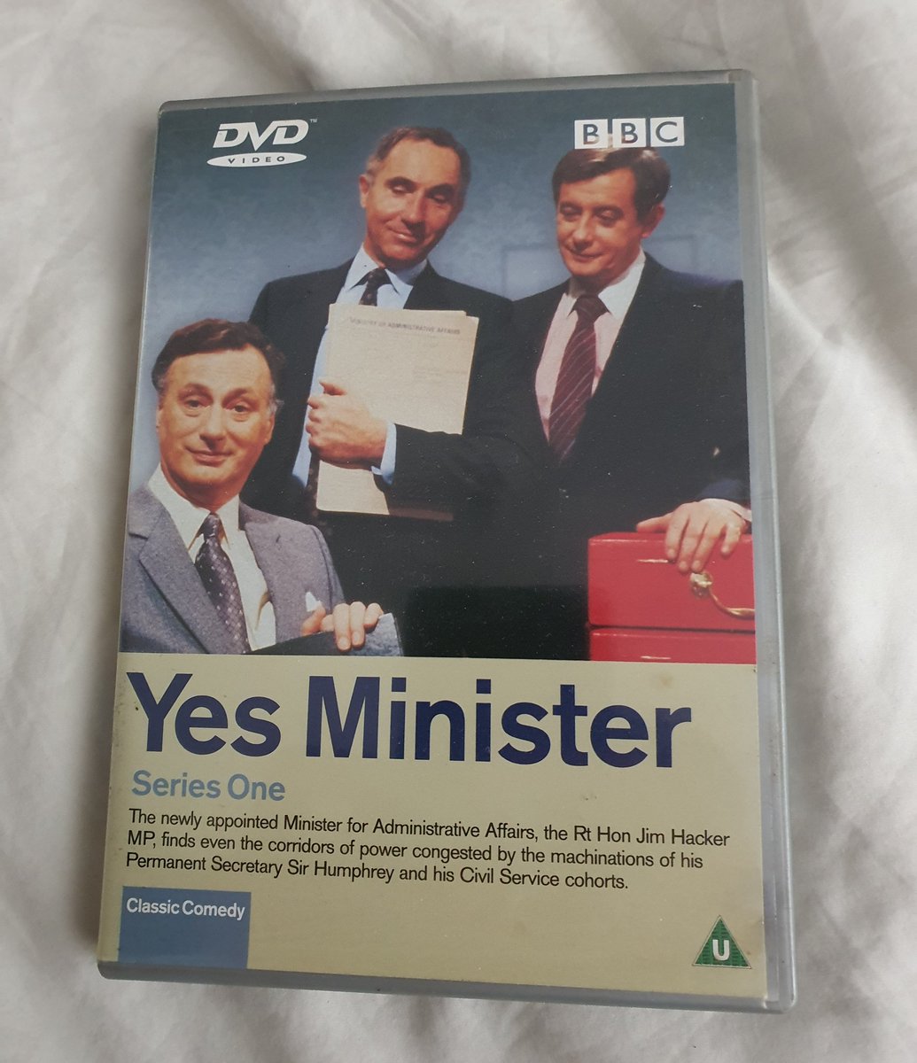 The roast is prepped, and this week's Sunday afternoon comedy selection - Yes Minister.