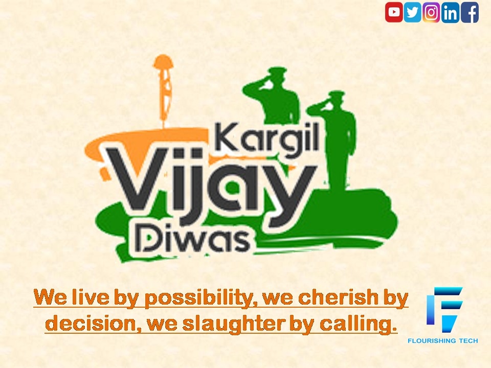 FlourishingTech's tweet photo. Kargil Vijay Diwas, named after the successful Operation Vijay, is celebrated in India on 26 July. On this date in 1999 India successfully took command of the high outposts which had been lost to Pakistan.
#KargilVijayDivas #DigitalIndia #skillindiamission #21YearsOfKargil https://t.co/YE0y65ZOOi