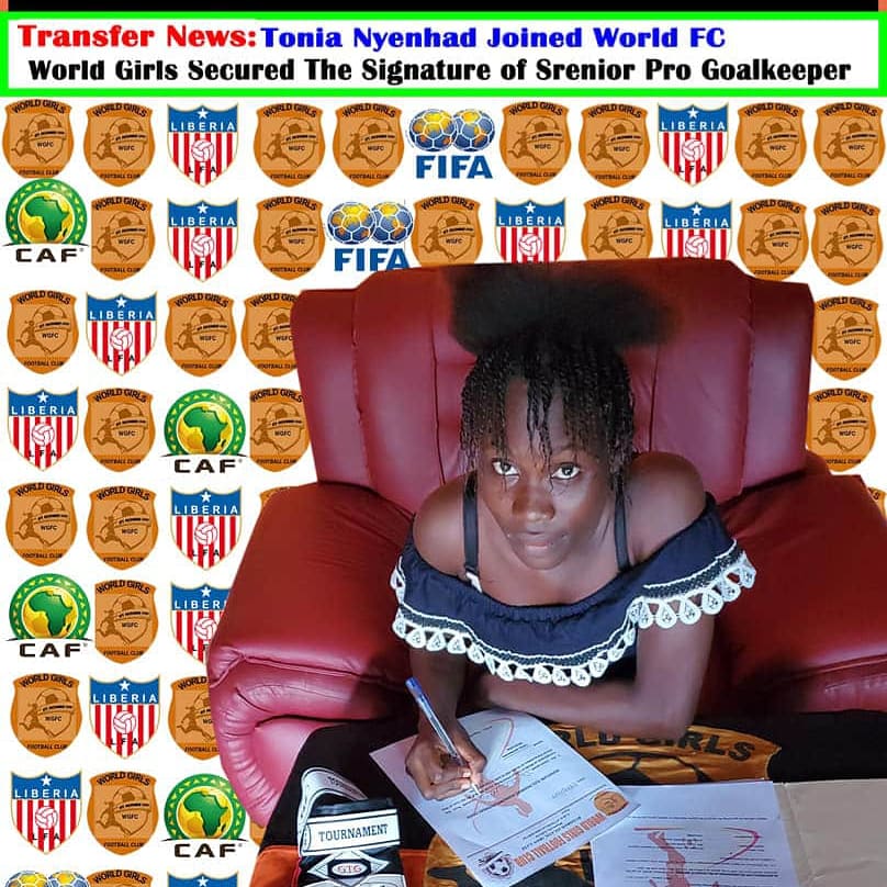 WorldGirlsFc1's tweet photo. #TransferNews July 26th, 2020
#Headlines: World Girls Confirmed the Signing of Senior Pro Goalkeeper.   #Tonia #Nyenhad on a 4 Years Deal. 

We are Glad to welcome Tonia Nyenhad to World Girls family for the New league season 2020/2021. https://t.co/YvUz4ui6Co