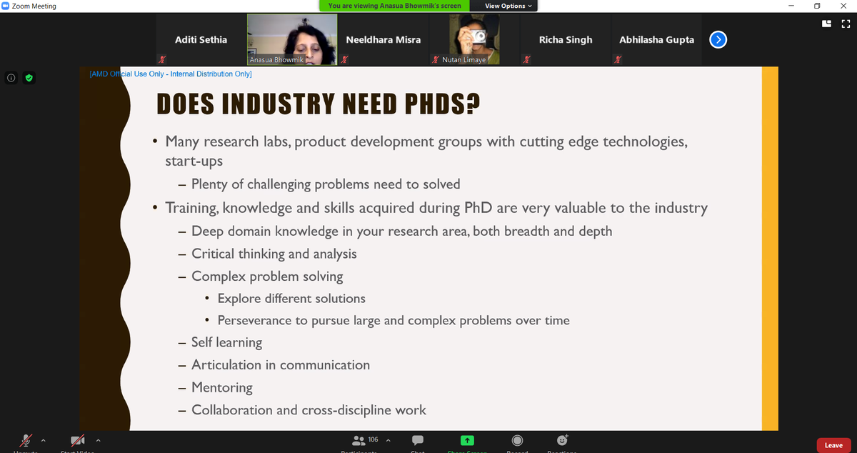 acmWIndia's tweet photo. Moving towards last talk of the day on an inportant topic: "Post PhD Career Option in Industry by Dr. Anasua Bhawmik(AMD)

#acm #acmWIndia @iitgandhinagar https://t.co/KhVPTdmVva