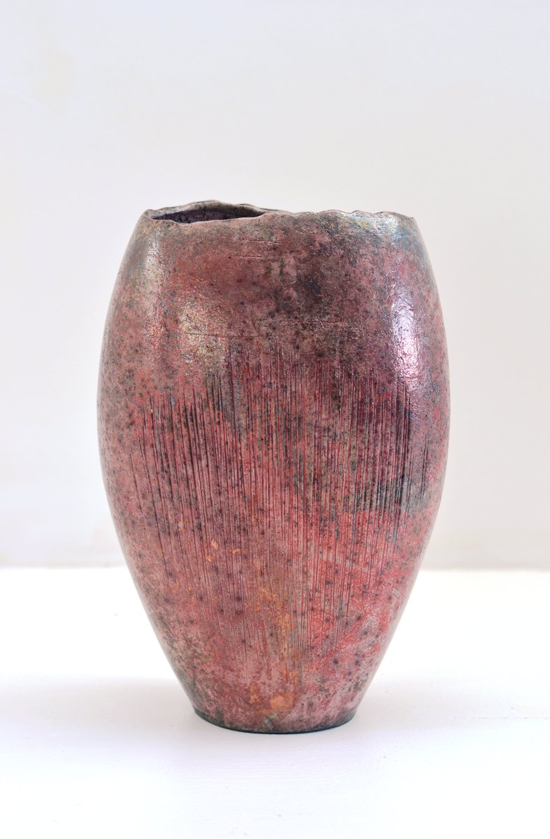 StephenMurfitt1's tweet photo. #Pink #Textured #Vessel now on its way to #Sacramento #California #USA Some more available pieces @ https://t.co/sGLOOiWegu
#handbuilt #Raku #ceramics #Form #Texture #collect #Cosart2020 https://t.co/Lp5J24YP8r