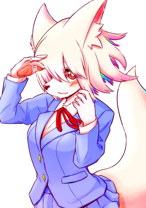 #絵を彩度100にすると超派手 目がちかちかする 