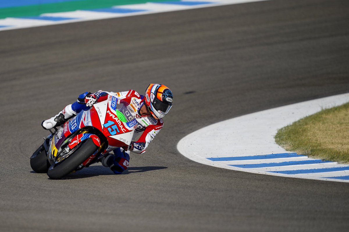 Round 2 : <a href="/AlexDeAngelis15/">AlexDeAngelis</a> P4 and <a href="/joshhookdotnet/">Josh hook</a> P8💥!
<a href="/OctoTelematics/">Octo Telematics</a>  #PramacRacing #MotoE