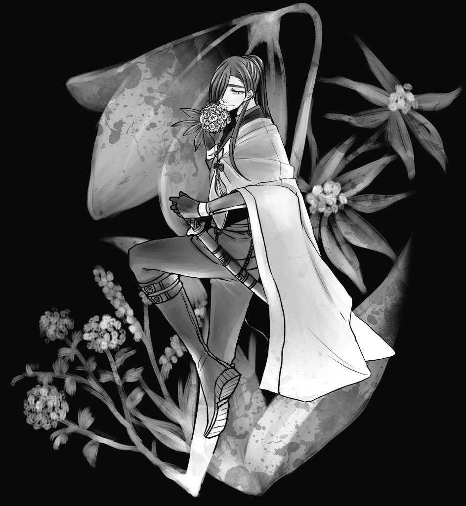 #絵をモノクロにするとかっこいい
モノクロにするとかっこよくなりそうな絵を探すのが大変だった(そして4枚目がきもい) 