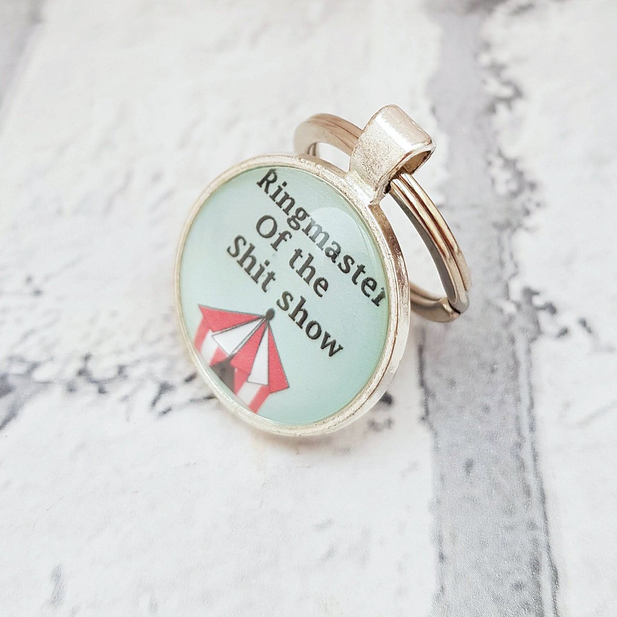 martisanne's tweet image. Ringmaster of the shitshow key chain, new mom gift, funny key chain, adult humor gift, rude keychain, joke, novelty key fob , mature,  Q2 tuppu.net/568634de #TMTinsta #EtsyTeamUnity #FunnyKeyChain
