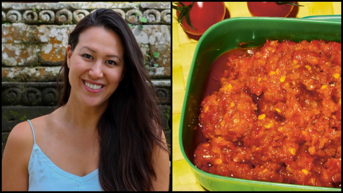 BBCWomansHour's tweet photo. Australian-born chef @laraleefood traced her Indonesian culinary heritage, and her journey took her from the west coast of Sumatra to Timor in the east. Now Lara tells Jenni how to #CookThePerfect Sambal: https://t.co/dEwaQXRlv0 https://t.co/Y13DESxZ7p