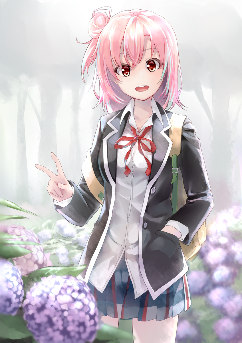 由比ヶ浜結衣 「由比ヶ浜結衣 」|さざんか ⸜🌹⸝‍ご依頼2か月先～のイラスト