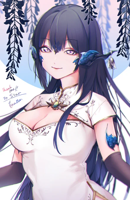 Skeb納品させていただきました～～めっちゃ美しいキャラクターデザインだった! #Skeb #Commission 